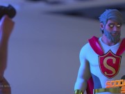 Sodomy Squad - Gay Superhero Battle Fucks Evil Stepbrother To Save Fucktropolis
