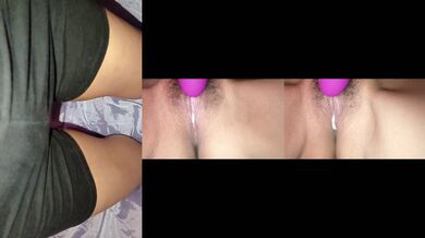 Hot girl, virgin and hairy pussy, Loud moans