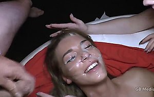 Taylor luxxx gets gangbanged and facialed