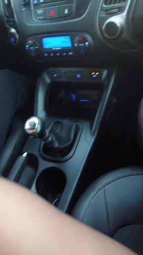 Stepmom in nylons on a car ride with stepson   Clip 1