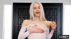 LUBED Oily Cum Slut Lets Big Cock Use Her Wet Cunt - Scarlett Hampton