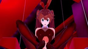 Miku's Bunny GF gets a Rough Cream Pie Orgasm