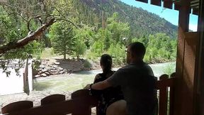 Public Doggy Sex on Hotel Balcony