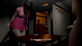 Sexy Asian House Maid Takes Care of the Man of the House