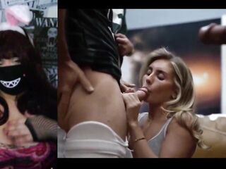Redhead With Large Melons React a Gang Fuck Movie #three