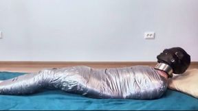 Submissive Slave Gets Mummification by His Mistress