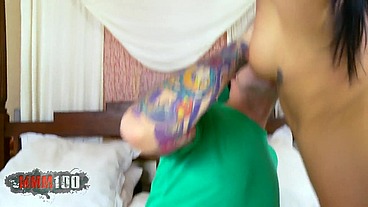 French Brune Joyce Exess fucking hard with Kevin White