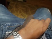 Measuring My Uncut Asian Black cock