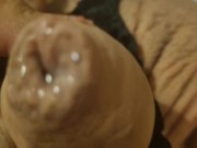 Tiny wet uncut dick