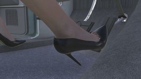 1975 Ford LTD Landau Cranking Template - Lady T in Stiletto Pumps 1080p