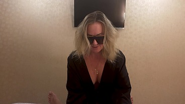 Wife sucks your dick and fucks you with a strapon
