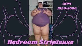 SSBBW Rachel Strips in Her Bedroom for You MP4 1920x1080