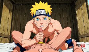 Naruto Kage Bunshin Shares His Bunshin in Raw Yaoi Hentai