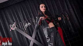 Leatherlady with her Floggers (FULL HD) – Lady Amira