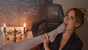 Pretty Weronika Worship Gray Pantyhose Of Stella With Fun And Passion - Part 1 - 4K