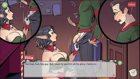 Claus'_ Secret Surprise [ XMAS HENTAI Game ] Ep.4 the boss has a not so small cock after all !
