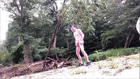 Shoot Of A Load Of Cum Along A Public Park Steam While Naked 07-19
