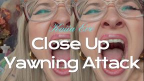 Close Up Yawning ****