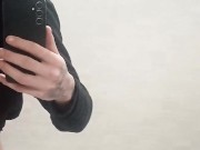 Small Compilation of skinny lad in Public Bathroom masturbating