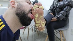 Interracial Humiliation - Crush Food With Mistress Dandara FULL HD (mp4)