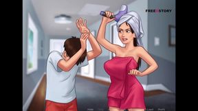 Summertime Saga - Anon Watched His Step-sister Nude Body While She Take Bath and Other Nude Girls