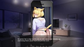 A Cuckold Blowjob with Bwc - Nyatorase Cartoon Cucky Porn Game #5