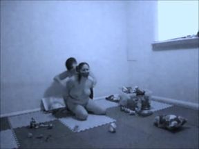 Caught on security cam: The punished babysitter!