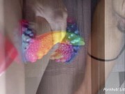 Slutty Hairy Pussy Testing out the BEST Suction Cup Dildo Atlantis By FactoryD