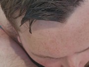 Daddy Spunks In Boys Mouth In The Swimming Pool