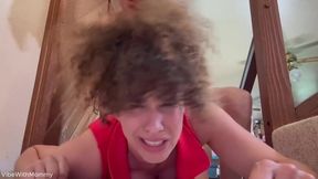 Stepmom Pleads for Caution on the Stairs but Ends Up with Multiple Creampies Instead!