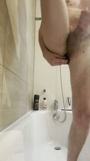 Young French Bisexual in Her Shower