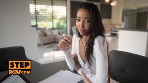 Up Close &amp; Personal with Petite Brunette Lia Lin in Intimate Step Scenario