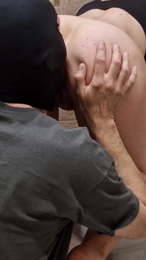 Memorable moment from &quot;My Toilet Slave clean up my ass and pussy with his tongue&quot;