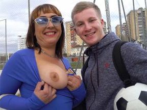 She bangs her 21-years-YOUNGER FRIEND'S SON. Andrea, MEGA-BUSTY and the ideal MILF. We were looking for a mommy like this :P