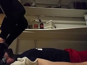 Girlfriend trampling