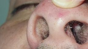 Dentro de mi nariz... Pelitos, mocos y primer plano.