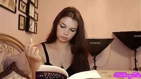 Latina Teen Mistress ignores you and smokes close-up