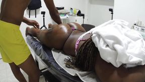 Stepson Massages His Stepmother's Ass