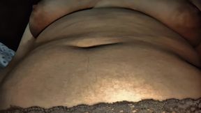 nicole s bedtime snack: stripping, teasing & showing my big soft belly