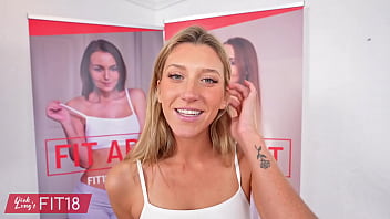 POV 60FPS Casting and Creampie of Skinny American Newcomer Addison At The Gym