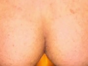 riding big 10 inches horse cock up deep in my ass + fingers