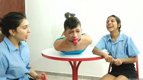 Popular School Hunk Turned Sissy Slut Slave By Evil Femdom Brats!