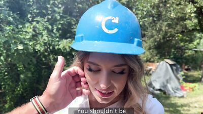 HUNT4K. Hunter seduced a hot girl with big boobs and humiliated her BF