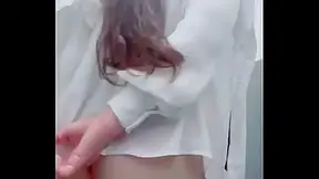 Mexican Latina hottie strips naked in office bathroom, revealing her curvy