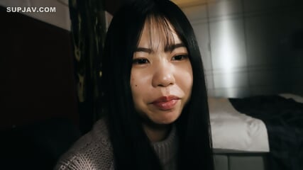 Cute japanese teen with black hair and nice tits