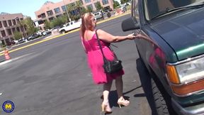 Chunky Mature Slut Getting Fisted in the Garden