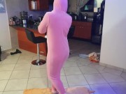 teen gets pissed on wearing onesie