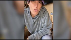 Mean Step-sis makes you worship her stinky feet, dirty socks, and hairy asshole