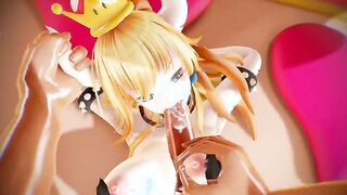 MMD R-teenagers Princess Bowsette Fucking Oral 3d anime nsfw ntr fap hero