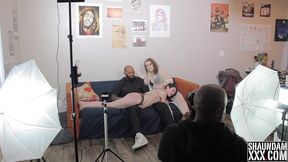 behind the scenes of shaundam spanking jay tru s sexy ass as miss jane judge watch and strokes shaundam s bbc